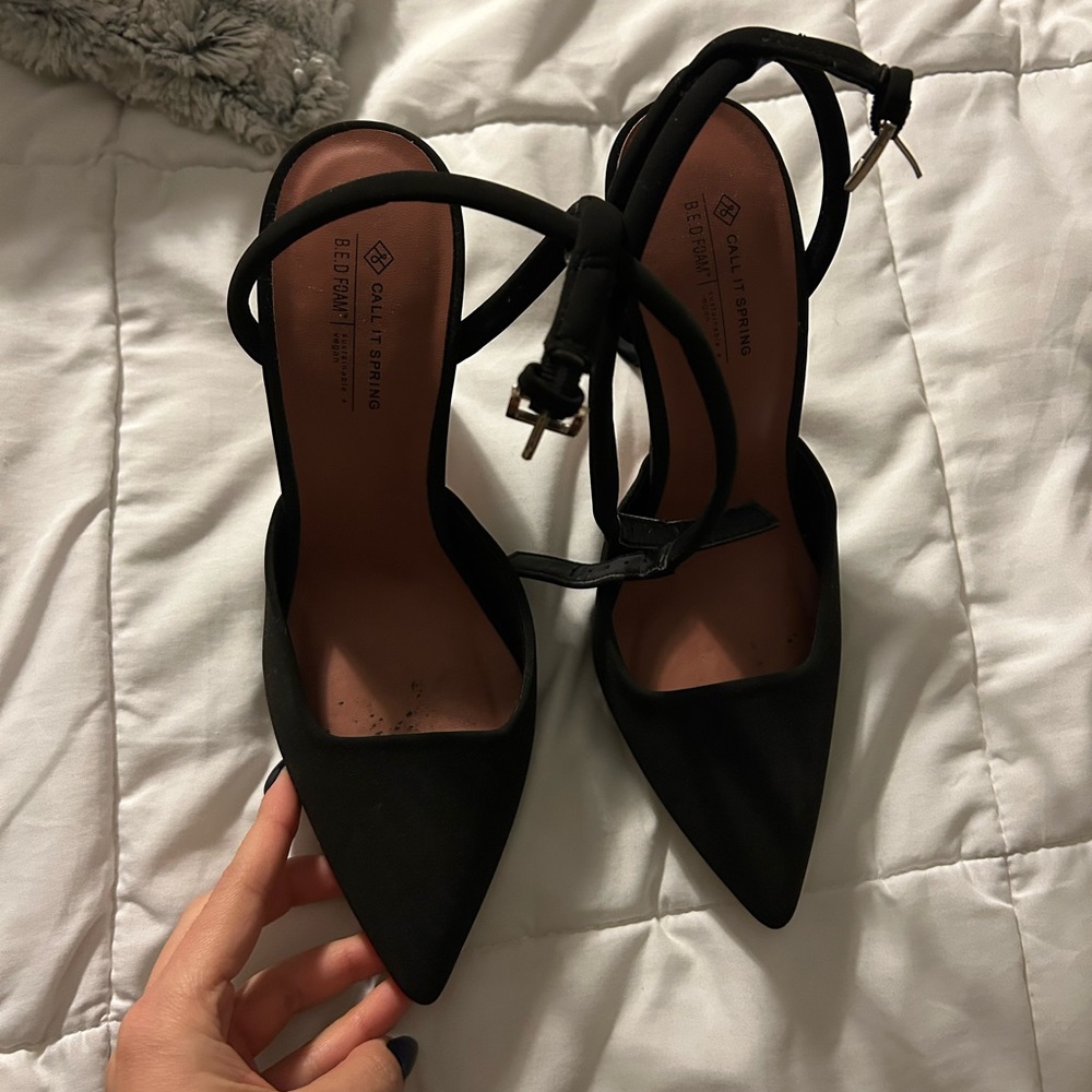 Call it spring black heels